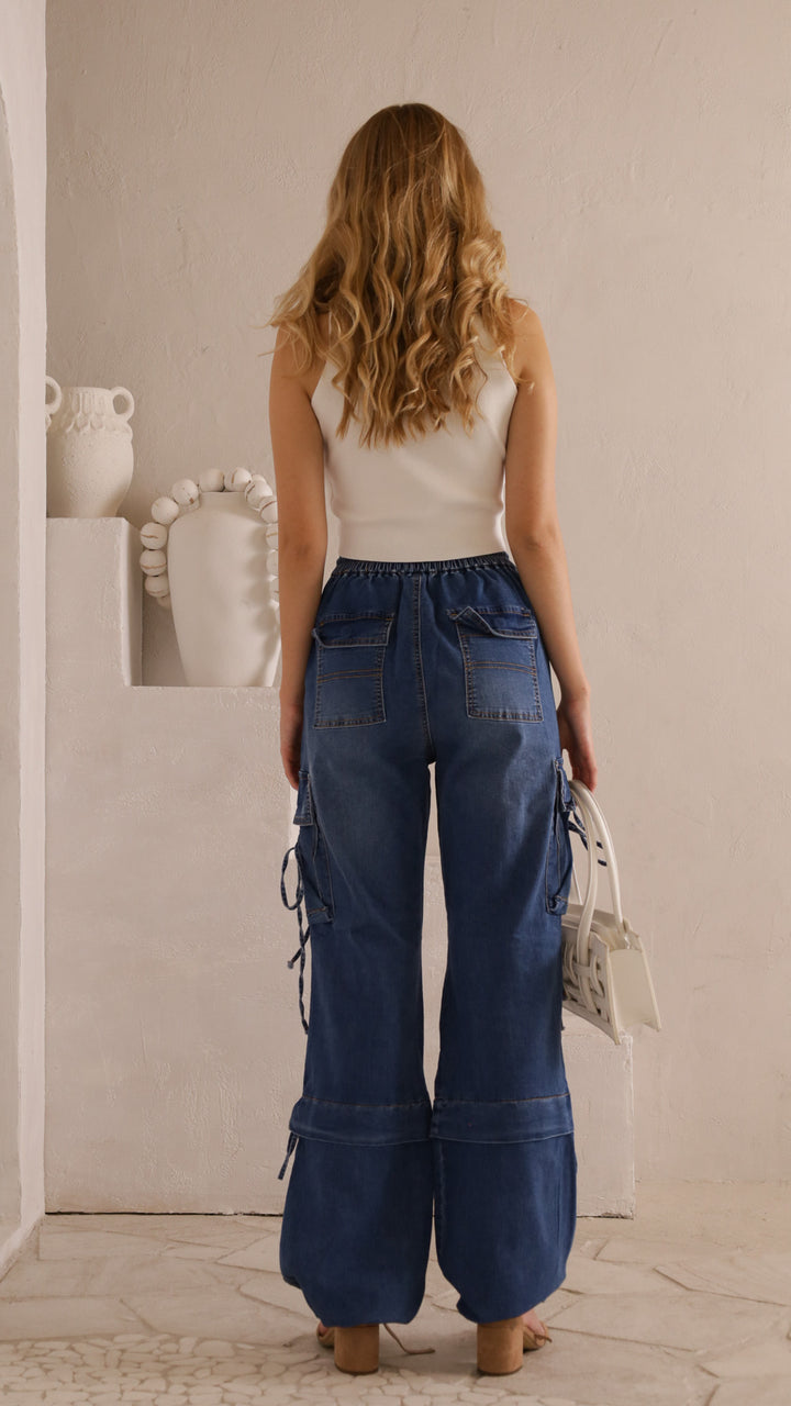 rear view image 1 of Fina Denim Pants