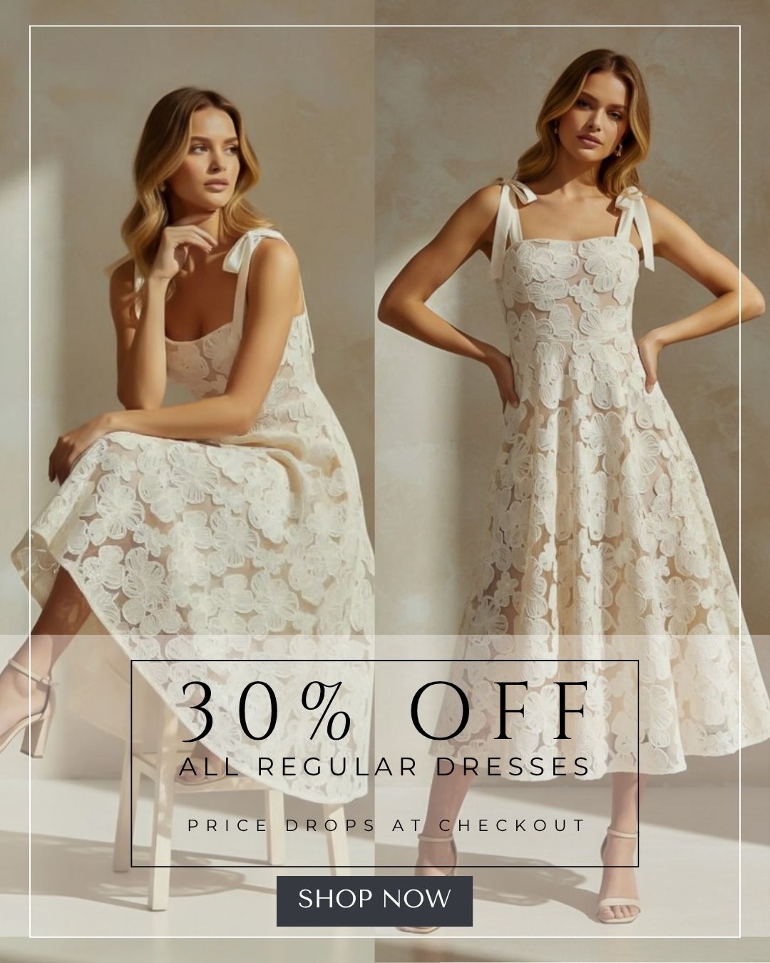 30% OFF REGULAR DRESSES