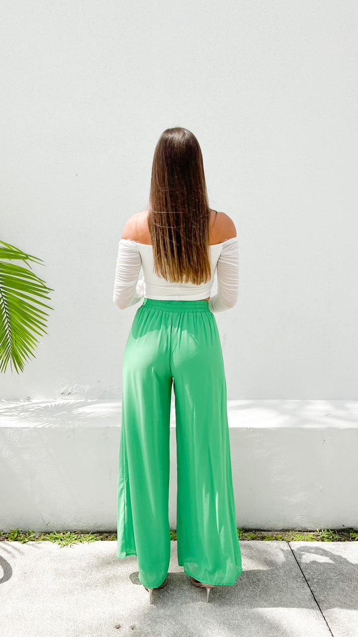 Janice Pants in Green - Steps New York