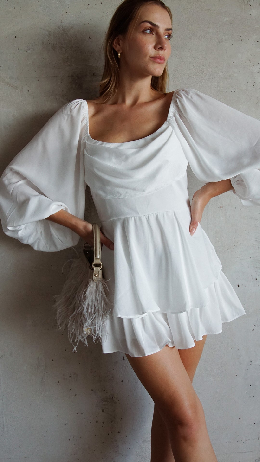 Josephine Long Sleeve Mini Dress - Steps New York