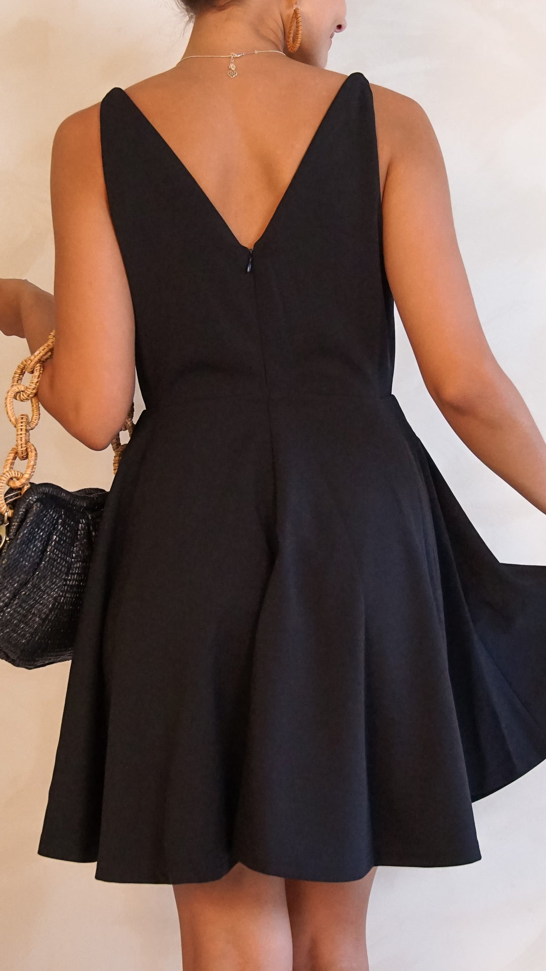 Isidora Mini Dress in Black - Steps New York